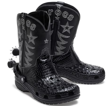 cowboystiefel crocs|Crocs Classic Cowboy Boot Black Mens